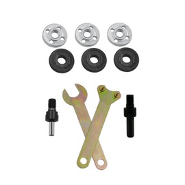 YFFSFDC Angle Grinder Attachment Set of 10 Pieces, Replacement Tool Wrench, Grinder Installation and Removal Tool, Inner and Outer Flange, Grinding Disc Fixing Tool, Multi-Function Accessory