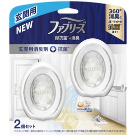 Febreze Deodorizing Air Freshener + Antibacterial, Double Deodorizing, For Entranceways, White Tea & Citrus, 0.3 fl oz (7 ml) x 2