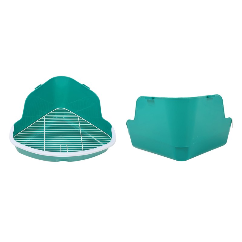Small Animal Litter Box Fanshaped Rabbit Corner Toilet Box Potty