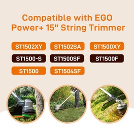 AH1300 String Trimmer Head Compatible with EGO Power+ Electric String Trimmers ST1500,ST1500F,ST1500-S,ST1500SF,ST1500XY, Replacement Spool Head Pre-Wound 0.095" Line