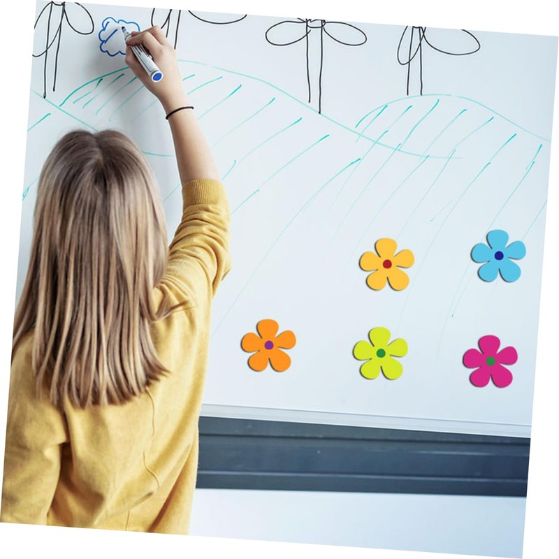 VICASKY 24Pcs Magnetic Flower Stickers for Home and Car Door