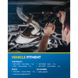 PHILTOP Catalytic Converter Compatible With Encore 1.4L 2013-2021, Cruze 1.4L 2011-2015, Cruze Limited 1.4L 2016, Sonic 1.4L 2012-2020, Trax 1.4L 2015-2020