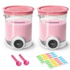 2 Pack Creami Swirl Pints & Lids for Ninja, Compatible