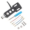 Phono Headshell,Universal LP Turntable Headshell Mount Replacement with 4 Oxygen