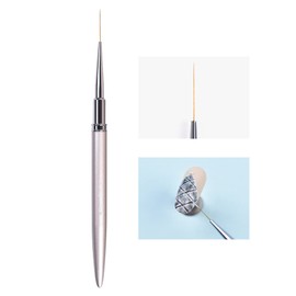 KADS Nail Art Liner Brushes Kolinsky Nail Art Brush Liner Brush UV Gel Polish Painting Nail Design Brush Metal Handle Nail Drawing Pens 8/15/20mm (20mm)