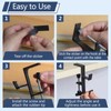 Bayyeskey Desktop Hook Under-Table Handbag Hanger Wallet Hook Simple for