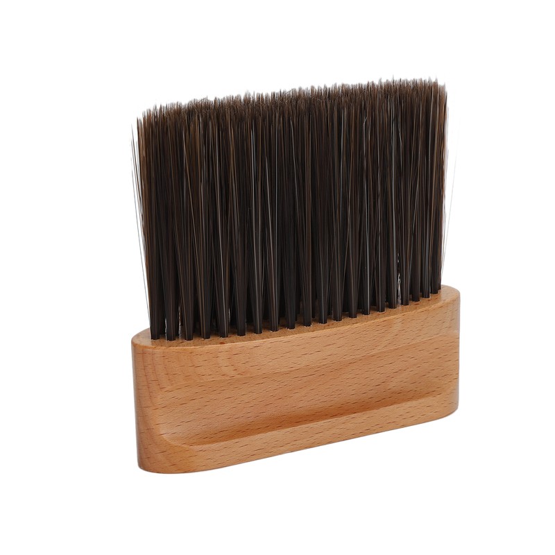 Professional Barber Neck Duster Brush Soft Nylon Hair Wodden Handle
