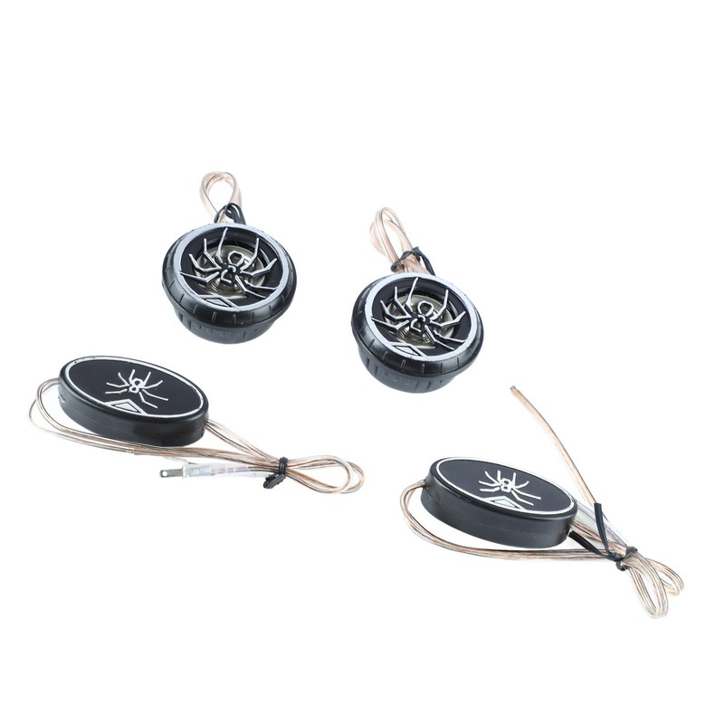 Car Loudspeakers Stereo Round Tweeter with Chrome Plated Spider Pattern
