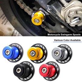 2pcs M8*1.5 Motorcycle Swing Arm Sliders Spools 8mm for Suzuki GSXR 600 750 1992-2024 GSX-R 1000 2001-2024 GSXS 600 750 1000 GSX-8R GSX-8S 2023 -Glod