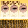 Lash Clusters Kit with 0.03mm Fine Band, 120PCS Waterproof Manga