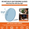 UXAOSVME Full Frame Photochromic Multifocus Reading Glasses Blue Light Blocking