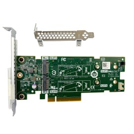 BestParts - Tarjeta adaptadora PCIE X8 a M.2 BOSS compatible con Dell PowerEdge R740 7HYY4 almacenamiento optimizado para arranque SSD de 22 x 80 no incluido