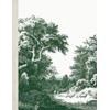 Notebook: Vintage Forest Cottage Illustration, Green Botanical - College Ruled,