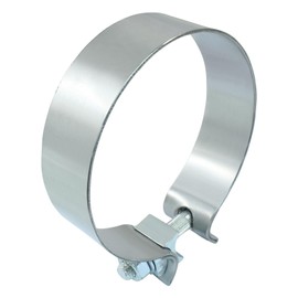 ISDVBUY 2 Pack Exhaust Clamp Narrow Band, Stainless Steel Muffler Clamp 4 Inch, for Exhaust Pipe Muffler Repair