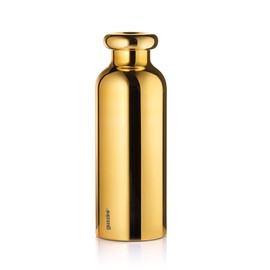 Guzzini - On The Go, Energy Thermos Flask, Stainless Steel, Gold, Diameter 7.3 x Height 21.2 cm, 500 cc - 11670017