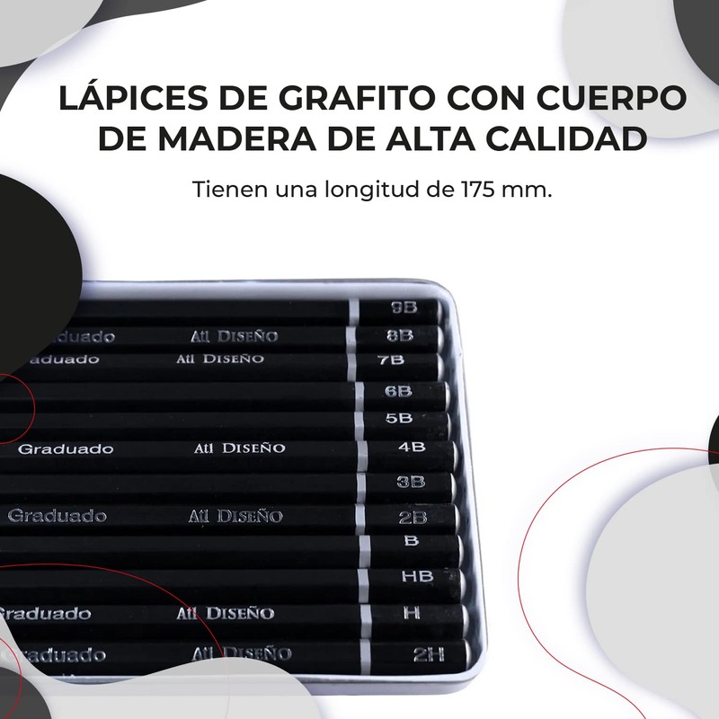 Lapiz De Grafito Atl S/Borrador Est.C/12 Surtidos Del 2H A