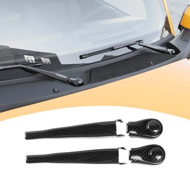 PDKLIN for Bronco Windshield Wipers Trim Covers Carbon Fiber for Bronco 2021-Present Black Carbon Fiber Grain Exterior Accessories 4pcs