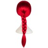 ESUNO 25Inch Red Braided Wig Cowgirl Wigs Red Cowboy Wig