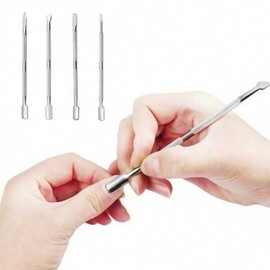 Double-sided nail pusher nail cuticle removal care tool DD-11795 - curved window / 양면 네일 푸셔 손톱 큐티클 제거 관리 도구 DD-11795 - 커브창