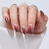 NGOZI Press on Nails Short Almond - Brown Gradient Soft
