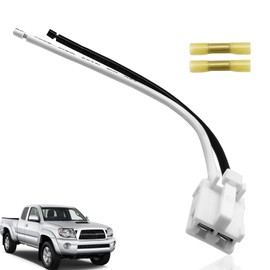 NOTISH 12 Gauge Wire Harness Blower Motor Connector Plug Wiring Harness with Heat Shrinks Connectors Compatible with Toyota Tacoma 2005-2016 Replace OE 82998-12380 90980-10916