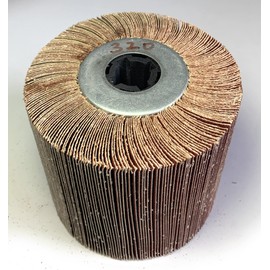 SIGNI Sandpaper Polishing burnishing Drawing Wheel Compatible with Burnishing Machine/Polisher/Sander 120x100mm (320 grit Sandpaper)