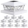 APONUO Solar Post Cap Lights 12 Pack for 4x4 5x5