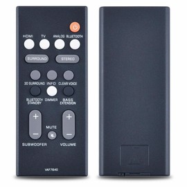 PZL VAF7640 VAF76400 Replacement Remote Control fit for Yamaha Soundbar Home Theater Audio System YAS-108 ATS1080 YAS108 ATS-1080