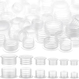 120 Pieces Salt and Pepper Shaker Stoppers 1/2 Inch, 9/16 Inch, 5/8 Inch, 11/16 Inch,7/8 Inch, 3/4 Inch Plastic Salt Shaker Plug Replacement Salt and Pepper Shaker Stoppers for Pots Bottles Pipes
