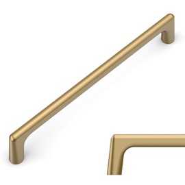 Amerdeco 10 Pack Champagne Bronze Cabinet Pulls 6.3 Inch(160MM) Hole Centers Kitchen Cabinet Handles Hardware Kitchen Handles for Cabinets Cupboard Handles Drawer Pulls ZH0041
