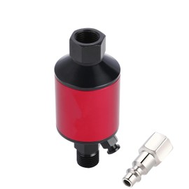 1/4" NPT Inlet and Outlet Water Trap Filter, Compressor Filter with Quick Coupling and Air Dryer