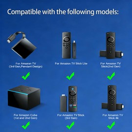ZWP DR49WK B PE59CV Replaced Voice Remote Control for AMZ TVs Stick (2nd Gen/3rd Gen/Lite/4K)，Cube (1st Gen/2nd Gen, and Later) for AMZ TVs (3rd Gen, Pendant Design)