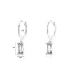 Tiny 925 Sterling Silver Hoops Earrings 18k Gold Plated Cubic