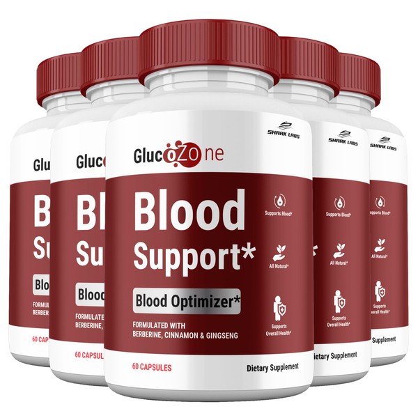 Shark Labs (5 Pack) Gluco Zone Capsules, All Natural Glycogen