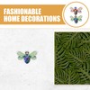 Baluue 2pcs Metal Wall Art, Bee Wall Hanging Ornament Garden