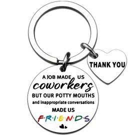 isiyu Office Coworkers Boss Day Funny Colleague Gifts for Coworker Friends New Job Leader Mentor Friendship Christmas Birthday Keychain for Friend Memorial Retirements Leaving Job Gift for Women Men