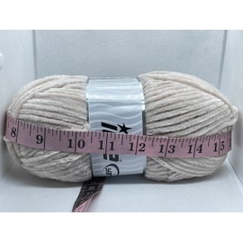 Beige Chenille Baby Light Yarn - Use for DK or Worsted Weight 100 Gram (3.53 Ounces) 175 Meters (191 Yards)