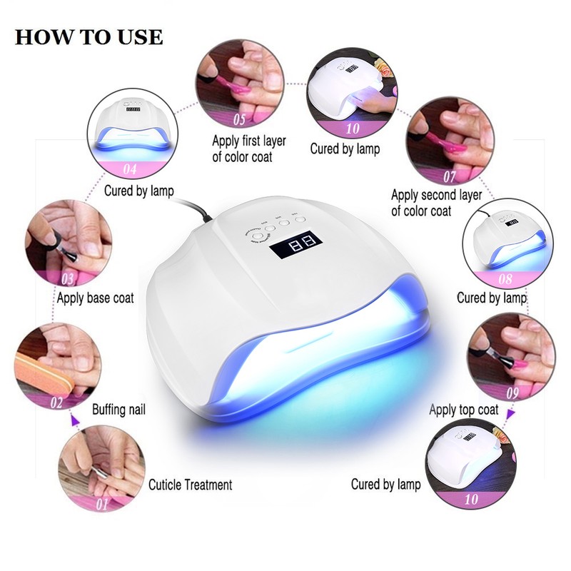 54W SUN X UVLED Nail Lamp Dryer Machine for Nail