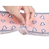 Allegra K Women's Thin Polka Dot Scarf, Ribbon, Heart Pattern,