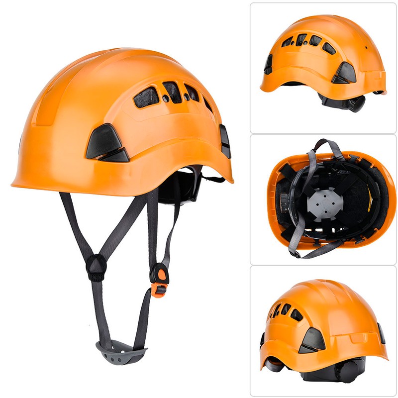 Outdoor Rescue Helmet Rock Safety Rappelling Gear Belay Device for