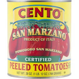 Cento Certified San Marzano Whole Peeled Plum Tomatoes, 28 Ounce , Pack of 6