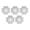 5pcs Hole Pattern Brackets Aluminum Alloy Holes Grid Plates for