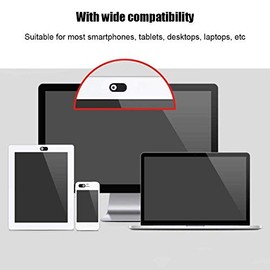 ASHATA 3Pcs Cubierta de la Cámara Web, Cubierta de Webcam Ultra Delgada Cubierta del Bloqueador Deslizante, Protección de la Privacidad y Seguridad, p