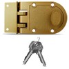 NU-SET 2125-3 Jimmy Proof Style Inter Locking Deadbolt Lock with Double Cylinder, Bronze