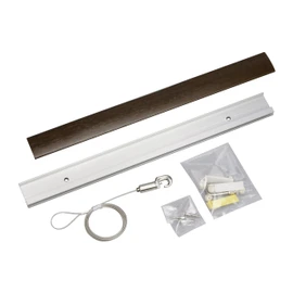 Fukui Metal Craft Picture Rail RAILSUNCOLORS A Set, Woodgrain Brown, 11.8 inches (30 cm) RC30A-2