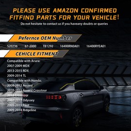 Electronic Throttle Body Assembly Fit for Acura MDX RDX TL Honda Accord Crosstour Odyssey Pilot 3.5L V6, Replace Part # S20236 67-2000