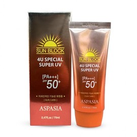 Aspasia 4U Special Super UV Sunscreen SPF50+ PA+ 70ml 3ea