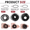 TNJPSEK Cassette Player Belts Replacement Kit, Mixed Flat Rubber Belts