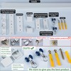 AILEADING Ceiling Curtain Track Wall Mounted Metal Curtain Rod with