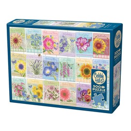Cobble Hill 500 Piece Puzzle - Seed Packets - Sample Poster Included